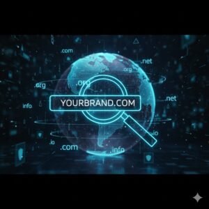 Cybersquatting brand protection illustration